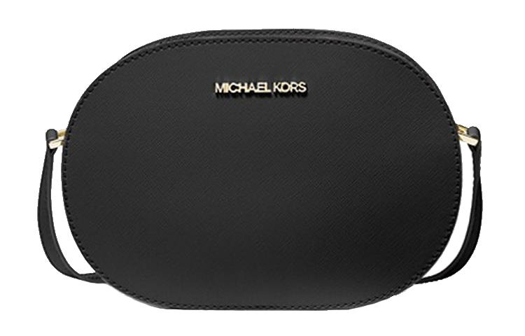MICHAEL KORS MICHAEL KORS Jet Set Travel Leather Shoulder Bag, Crossbody Bag Medium Black