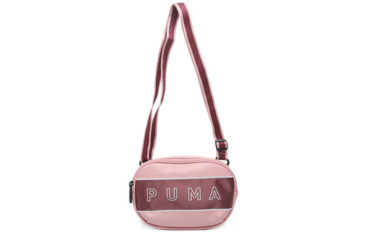 PUMA Fabric+Artificial Leather Shoulder Bag Women's Pink