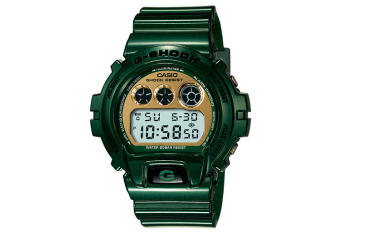 CASIO CASIO / Quartz Movement Resin Strap Watch Men's Watches Green Dial