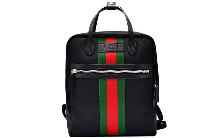 GUCCI GUCCI Canvas Handbag Backpack Regular Men's Black