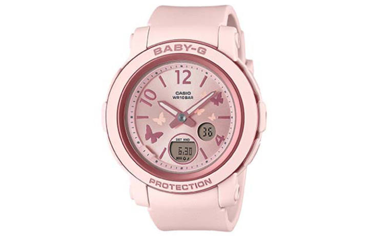 CASIO CASIO BABY G Quartz Movement Resin Strap Watch Women's Watch Pink Watch Dial