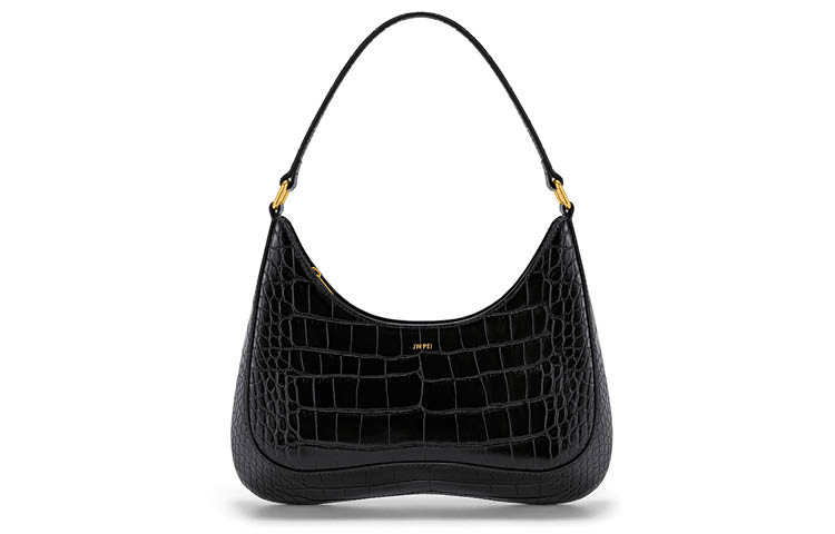 JW PEI Artificial Leather Shoulder Bag, Handbag, Shoulder Bag Women's Black/White