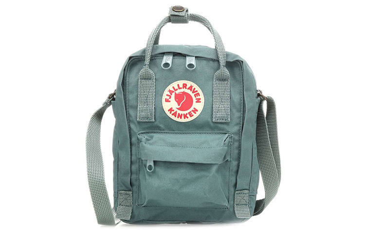 Fjallraven Kanken 2.5L Crossbody Bag, Shoulder Bag Polyester Frost Green Unisex