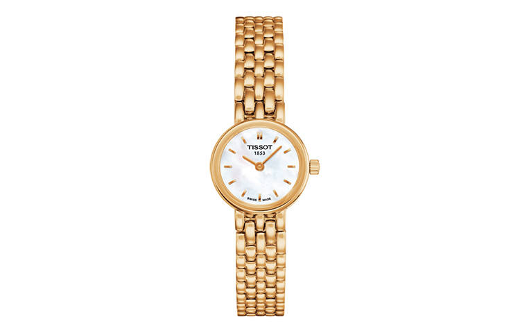 TISSOT Cute Collection Quartz Movement Women's Watch 19.5mm White Dial Stainless Steel Watchband