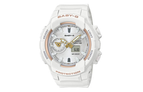 CASIO CASIO BABY G Quartz Movement Resin Strap Watch Women's Watch White Dial