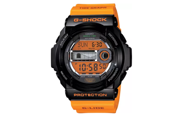 CASIO CASIO Men G-Lide Series 52.2mm Orange Watch GLX-150-4