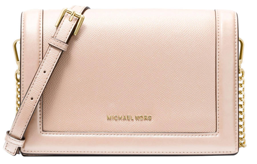 MICHAEL KORS Jet Set Leather Shoulder Bag, Crossbody Bag Large Women's Soft Pink