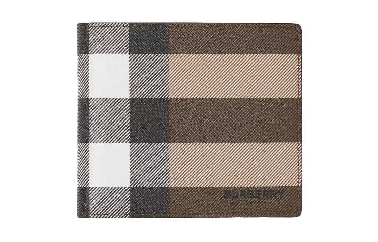 Burberry Cotton Wallet Men's Dark Birch Brown/Multicolor Plaid