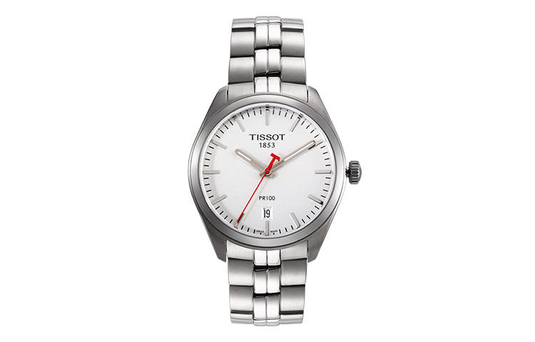 TISSOT PR100 Collection Quartz Movement 100m Waterproof Men's Watches Watch 39mm White Dial T101.410.11.031.01