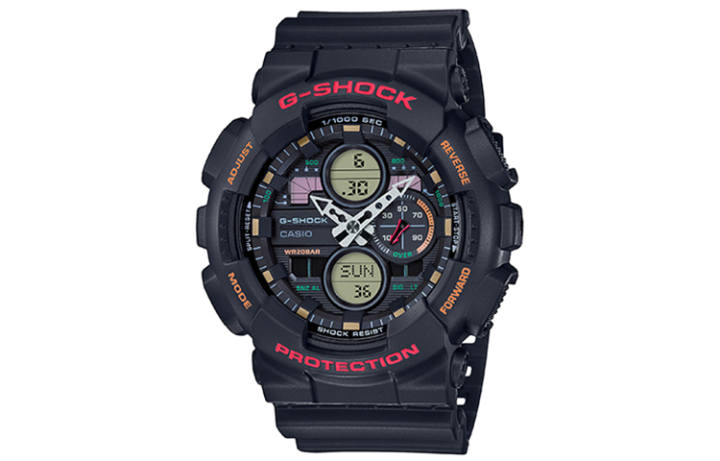 CASIO CASIO Men Liquid Crystal/Analog Dual Display Series Black Watch GA-140-1A4PR