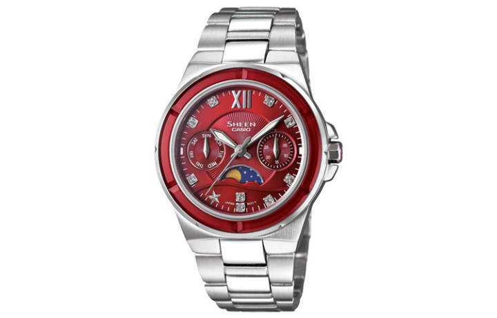 CASIO CASIO Women's SHEEN Red Watch SHE-3500D-4A