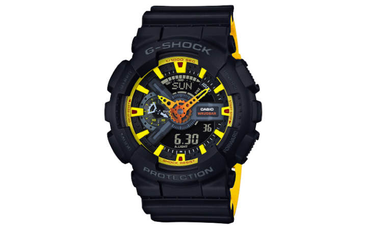 CASIO CASIO Men Liquid Crystal/Analog Dual Display Series Black Watch GA-110BY-1A