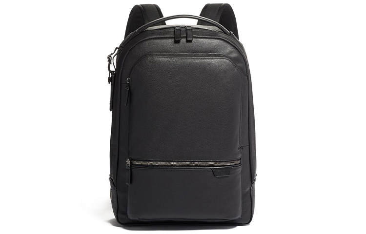 TUMI TUMI Leather Backpack Men's Black