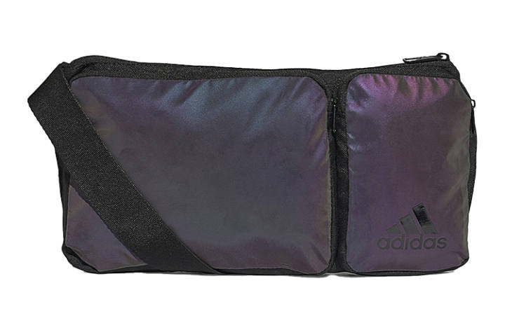 Adidas Adidas Polyester Crossbody Bag, Fanny Pack Unisex Black