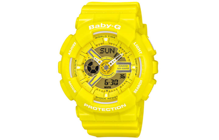CASIO CASIO Women's BABY-G Yellow Watch BA-110BC-9