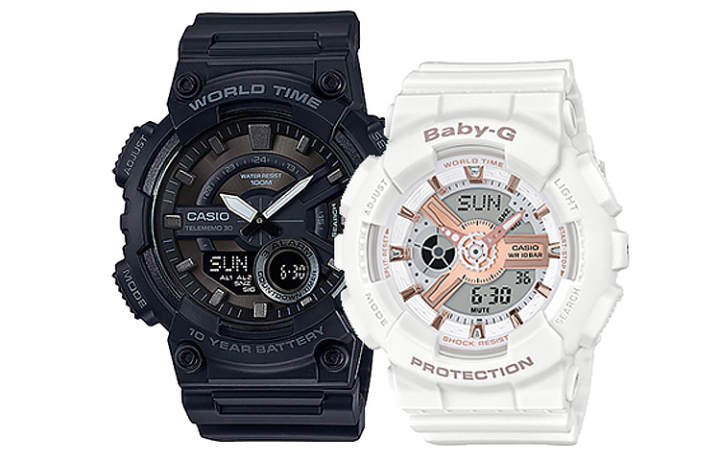 CASIO CASIO Unisex Pair Table Series Black Watch