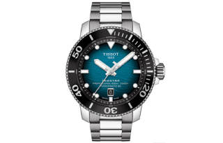 TISSOT Starfish Collection Automatic Mechanical Movement 600m Waterproof Men's Watches Watch 46mm Blue Dial