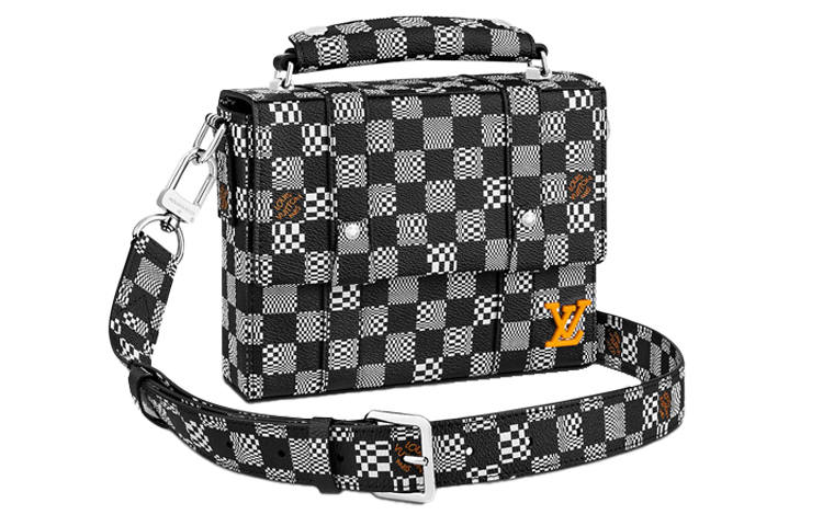 LOUIS VUITTON LOUIS VUITTON Flap Soft Trunk Messenger Black/White