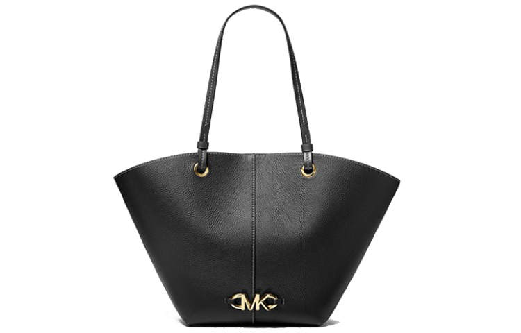 MICHAEL KORS Izzy Cow Leather Tote Bag, Shopping Bag, Handbag Medium Women's Black