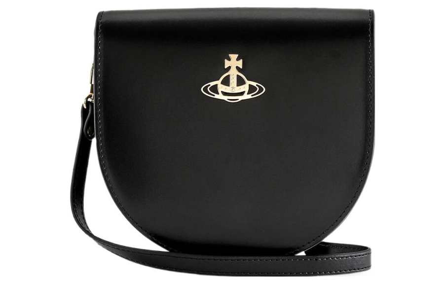 Vivienne Westwood Calfskin Shoulder Bag Women's Black