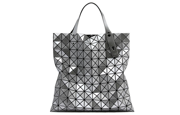 ISSEY MIYAKE Prism Polyvinyl Chloride Resin Tote Bag, Shoulder Bag, Handbag Large Unisex Silver