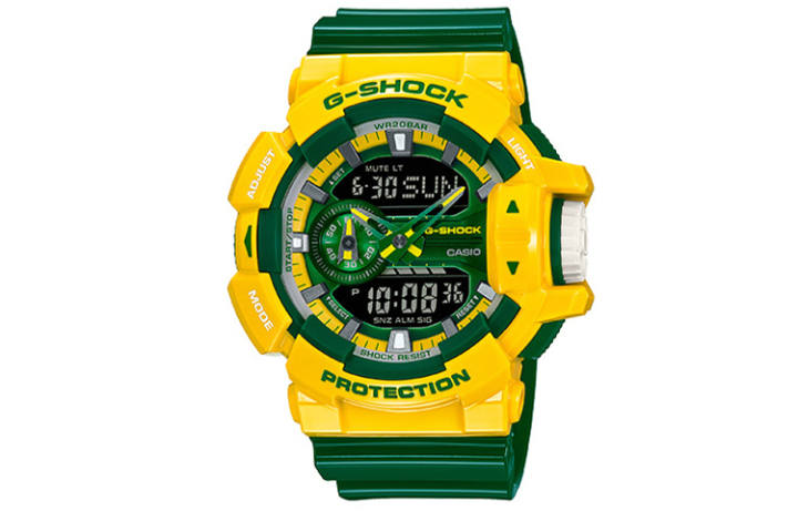 CASIO CASIO Men Liquid Crystal/Analog Dual Display Series Green Watch GA-400CS-9APR