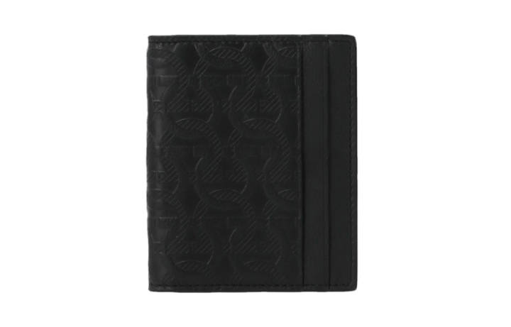 Ferragamo FERRAGAMO Lambskin Wallet Women's Black