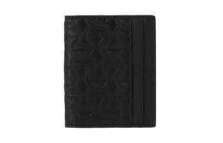 FERRAGAMO Lambskin Wallet Women's Black