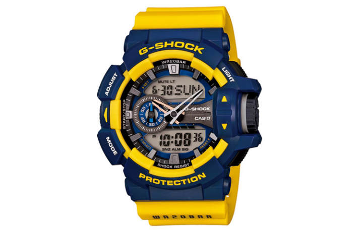 CASIO CASIO Men Liquid Crystal/Analog Dual Display Series Blue Watch GA-400-9B