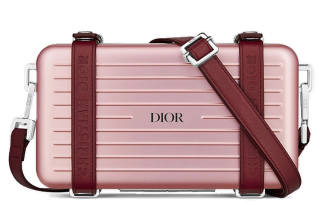 RIMOWA Cow Leather Crossbody Bag Unisex Red