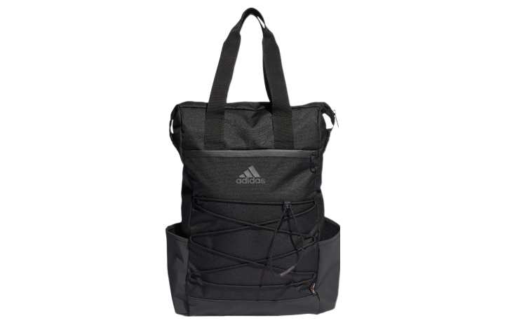 Adidas Adidas Polyester Handbag, Tote Bag, Shopping Bag, Backpack Regular Unisex Pure Black