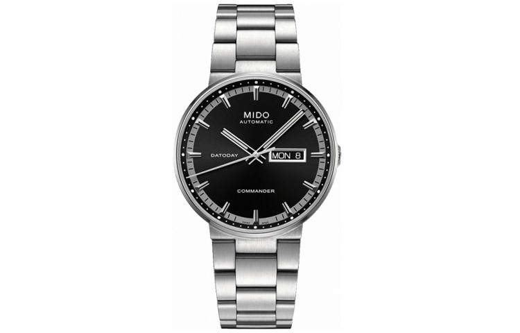 MIDO Commander Collection Automatic Mechanical Movement Men's Watches Watch 40mm Black Dial Stainless Steel Case