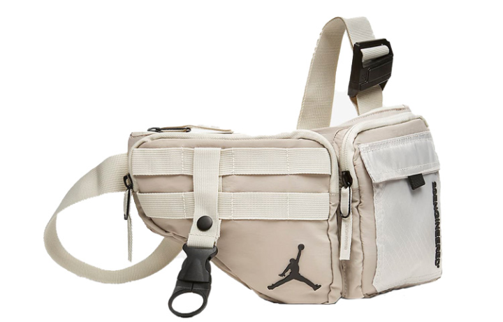 Jordan Jordan Polyamide Sling Bag, Crossbody Bag, Fanny Pack Unisex Ecru/Dark Gray