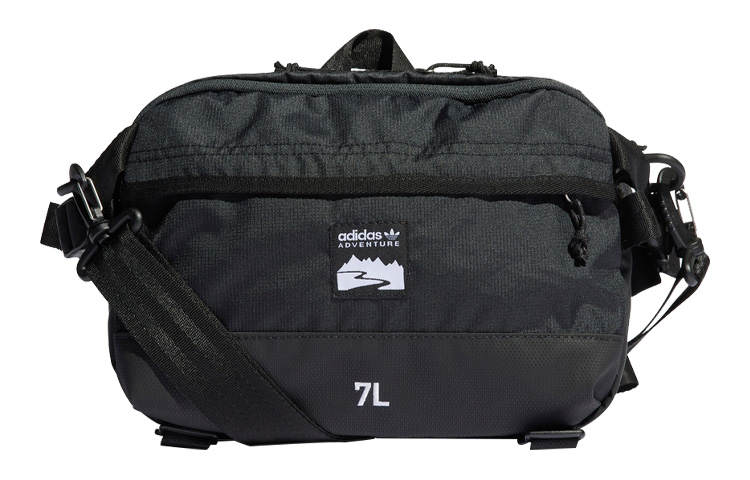Adidas Originals Polyester Crossbody Bag, Shoulder Bag, Fanny Pack Regular Unisex Pure Black