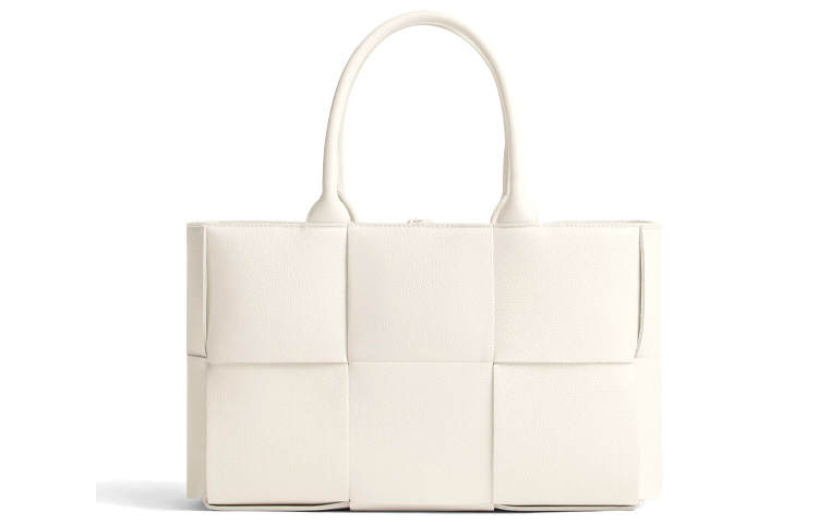 Bottega Veneta Cow Leather Handbag Women's White