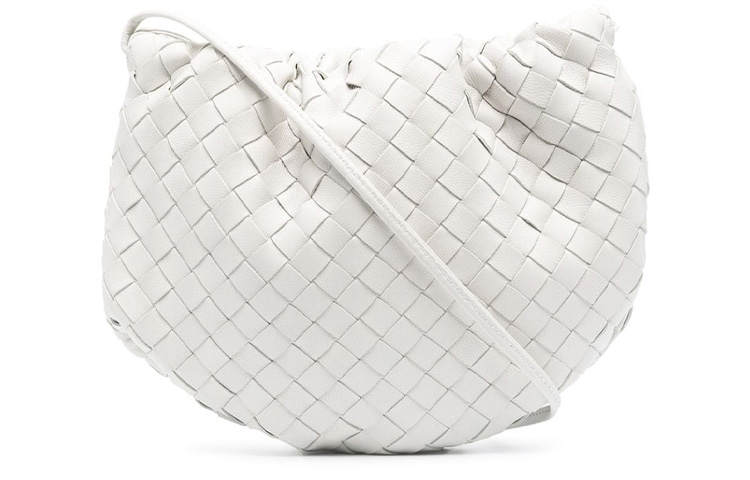 Bottega Veneta Leather Shoulder Bag Women's White