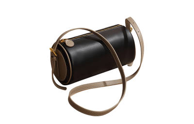 MQ Genuine Leather Pillow Bag, Shoulder Bag, Cylinder Bag, Shoulder Bag, Crossbody Bag Regular Women's Black