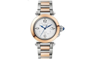 CARTIER PASHA DE Automatic Mechanical Movement 100m Waterproof Women's Watch 35mm White Dial