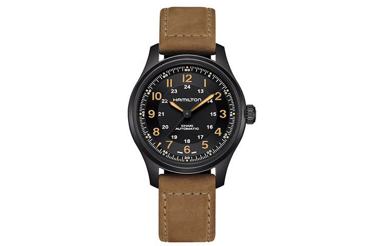 HAMILTON Khaki Field Series Automatic Mechanical Movement Men's Watches Watch 42mm Black Dial