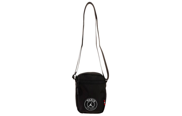 Jordan Jordan Paris, Collaboration Polyester Cell Phone Pouch, Shoulder Bag, Crossbody Bag Small Unisex Black