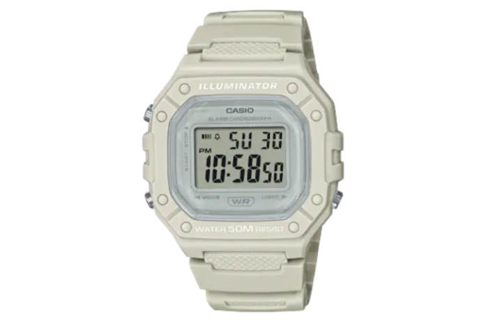 CASIO CASIO DIGITAL Small Block Quartz Movement Resin Strap Watch Women's Watch White Dial