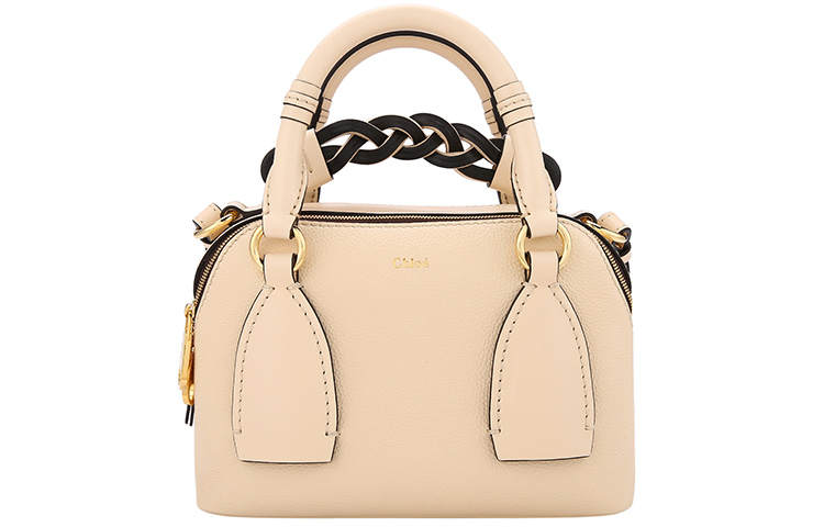 Chloé Chloe Cow Leather Handbag, Shoulder Bag Women's Apricot