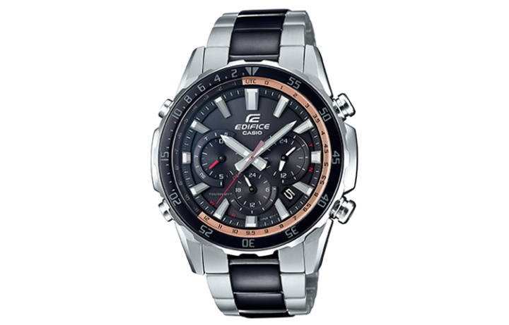 CASIO CASIO EDIFICE Quartz Movement Stainless Steel Strap Watch Men's Watches Black Dial