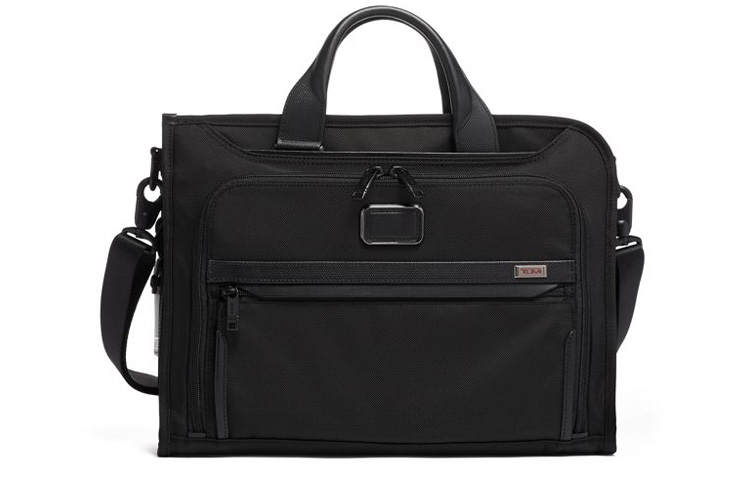 TUMI Alpha 3 Nylon Fabric Laptop Bag, Handbag, Shoulder Bag, Crossbody Bag Regular Men's Black