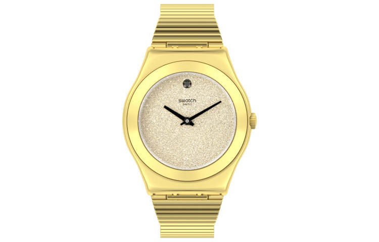 SWATCH Women's 38mm Yellow Watch YLG148GG