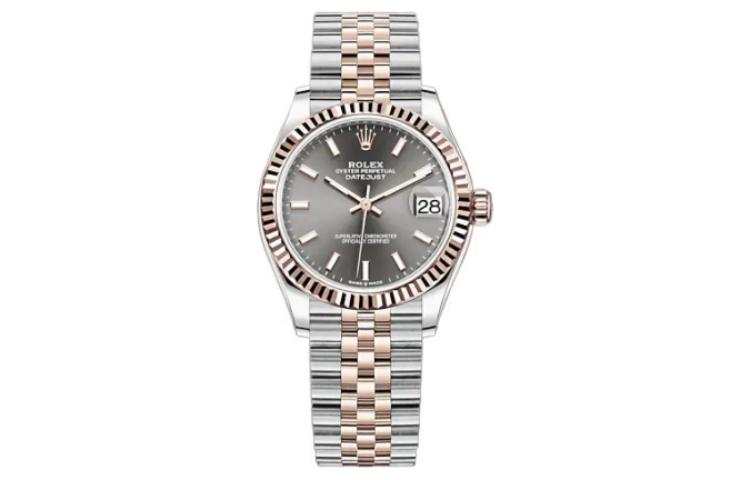 ROLEX Diamond Bezel Two Tone Datejust Collection Automatic Mechanical Movement Women's Watch 31mm