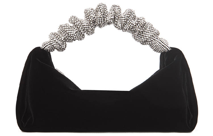 Alexander Wang Velvet Shoulder Bag, Handbag Mini Women's Black