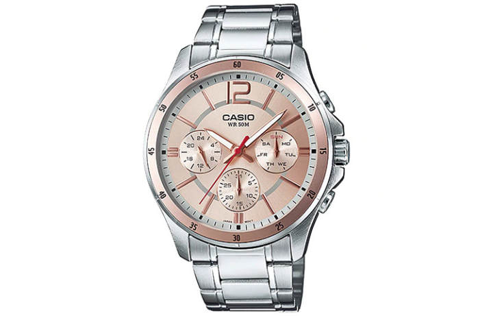 CASIO CASIO Men Standard Series Pink Watch MTP-1374D-9A