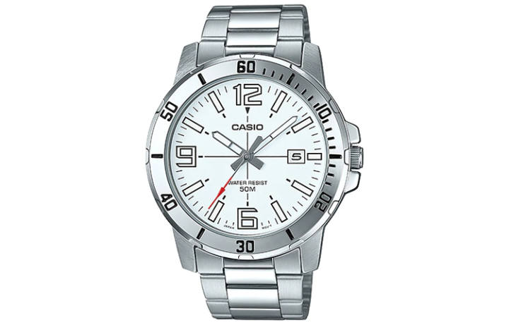 CASIO CASIO Men Standard Series White Watch MTP-VD01D-7BV