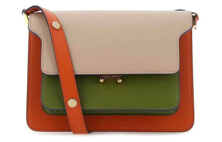 MARNI Cow Leather Shoulder Bag, Crossbody Bag Women's Multicolor